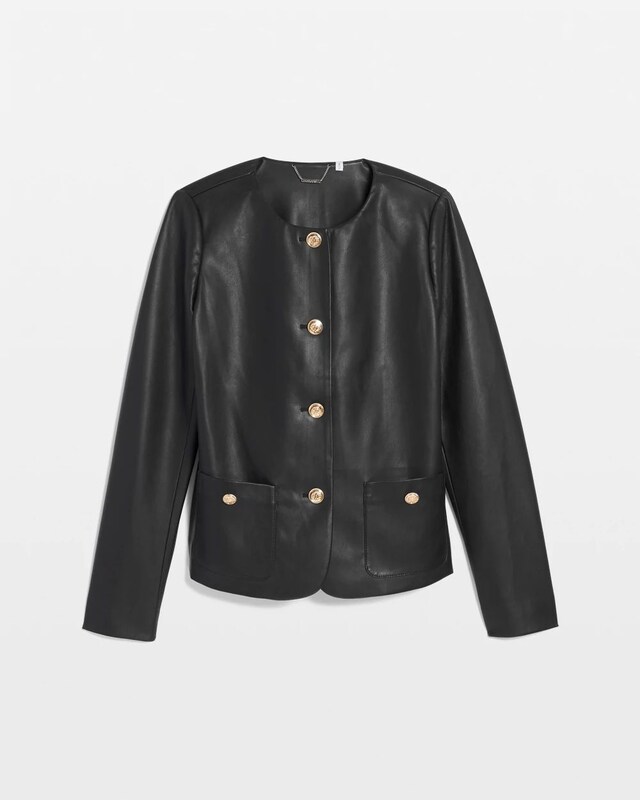 Faux Leather Jacket - image 5